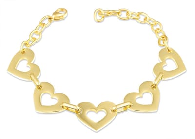 Montebello Armband Bloesem G - 316L Staal PVD - Hart - 15mm - 20cm