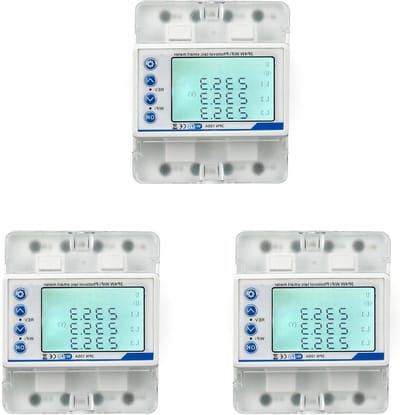 Slimme Energiemeter - Stroommeter WiFi - Energie Verbruik - Overspanningsbeveiliging - 3 Stuks - Wit