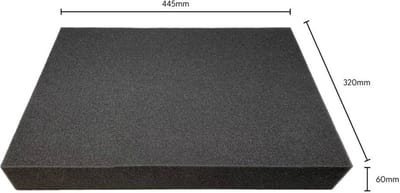 Berger & Schröter 60824 RG2540 Plukschuiminlegstuk (l x b x h) 455 x 320 x 60 mm