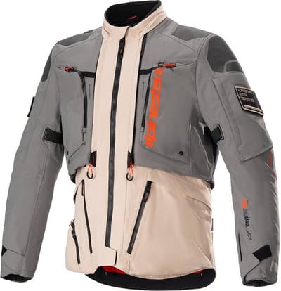 Alpinestars AMT-10R Drystar XF Jas Fur Grijs Lichtbruin SPC Oranje - Jas