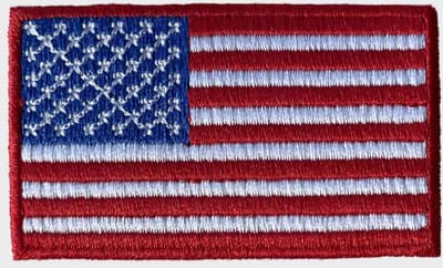 Patchy® – Amerikaanse Vlag Strijk Embleem Patch 6.5 x 4 cm