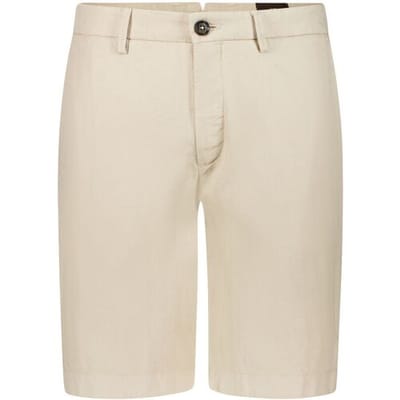 Gardeur Bermuda Jordan-1 Authentic Herringbone Low Crease Finish Soft Touch Zand / male