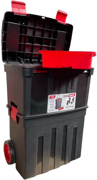 Trailbkox - Tayg - 2 in 1 - 470x290x630 mm - Gereedschapskist - Gereedschapbox - 3 lagen