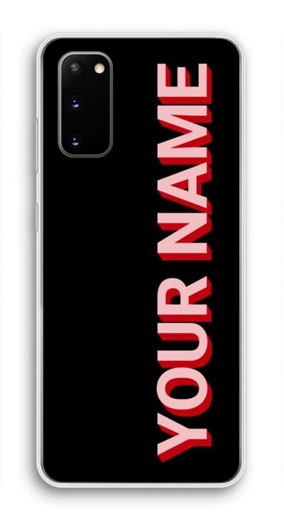 Gepersonaliseerd - Case Company® - Hoesje geschikt voor Samsung Galaxy S20 hoesje - Namecase - Soft Cover Telefoonhoesje - Bescherming aan alle Kanten en Schermrand