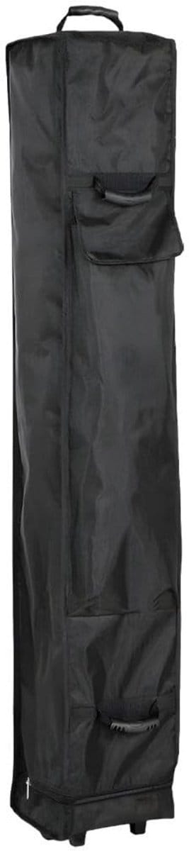 Dailygoods- Draagtas Rolbaar - Stevige Opberghoes - Waterafstotend 1680D Oxford Polyester - Wieltjes - Extra Opbergruimte - Zwarte Transporttas - Opbergtas