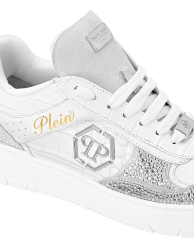 Low Top Sneakers Mix Strass Cocco