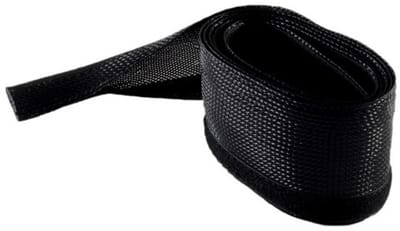 Polyester kabelsleeve | klittenband sluiting | 51 mm | zwart | 2 meter