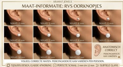 Oorbellen | Oorstekers – Staal Kristal Donker Blauw Zilverkleur (7mm)