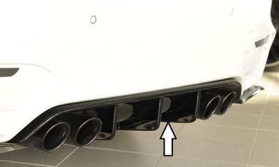RIEGER - BMW F80 F82 F83 M3 / M4 - RIEGER PERFORMANCE DIFFUSER - HIGH GLOSS BLACK (ZWART)