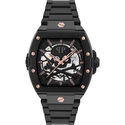 Philipp Plein The $Keleton2.0 PWJFA0725 Horloge - Staal - Zwart - Ø 44 mm