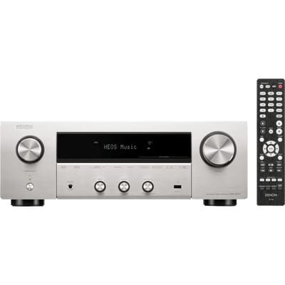 Denon - DRA-900H - AV Receiver met 2.2 Kanalen, 175 Watt per Kanaal, HEOS® Built-In en Bluetooth - Zilver