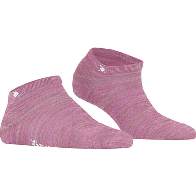 Burlington Soho Vibes kort eenkleurig katoen sneakersokken enkelsokken dames roze - maat 36-41