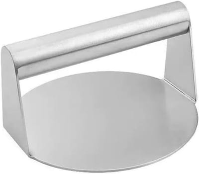 Burger Pers - Steak Press - BBQ Koken - Roestvrij Staal - 107 cm - Metallic