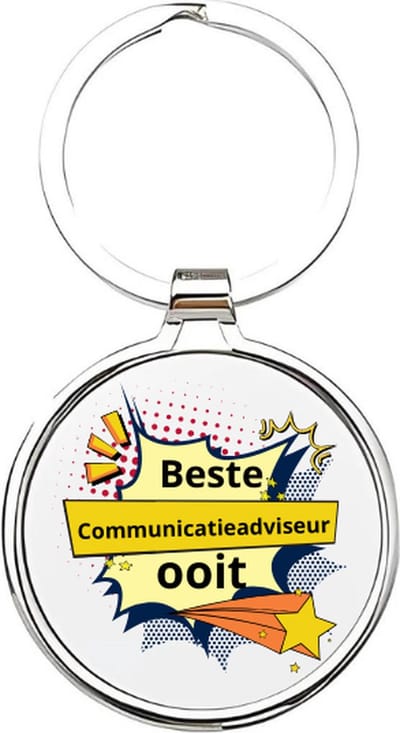 Akyol - de beste communicatieadviseur ooit Sleutelhanger - Werk - de beste communicatieadviseur - communicatieadviseur - collega - beste adviseur - marketing - marketeer - communicatie - werkgever - werken - beste ooit - cadeau - 4 x 7,5 CM