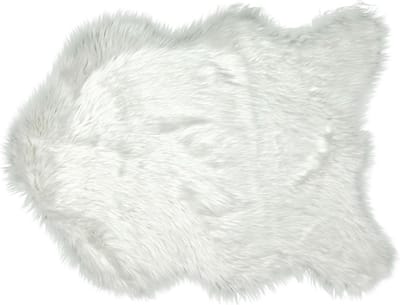 Unique Living | Floormat fake fur 60x90cm white
