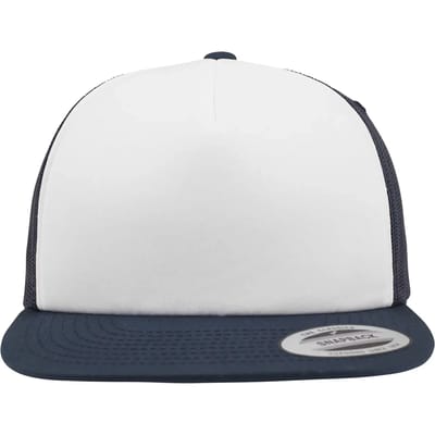 Flexfit - Foam Trucker with White Front nvy/wht/nvy one size Trucker pet - Blauw/Wit