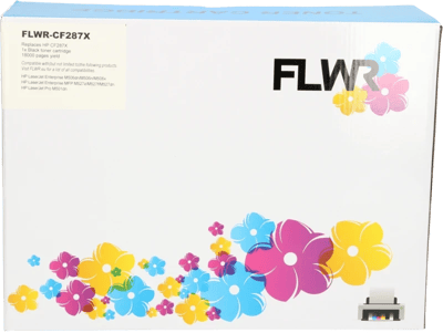 FLWR - Toner / 87a / Zwart- Geschikt voor HP
