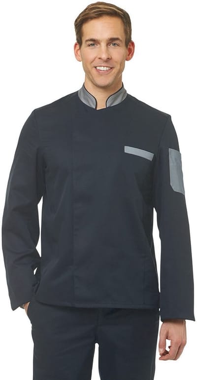 Leiber Kookjas voor heren 12/2755/1082 Zwart/lichtgrijs
