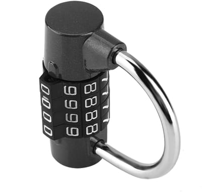 Dailygoody - Codecombinatiehangslot - Beveiliging - Zinklegering - Zwart - Hangslot voor Reiskoffer en Gym Locker - Duurzaam en Veilig