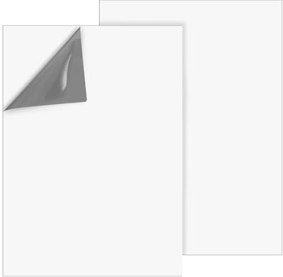Dailygoods- Whiteboard Sticker 2 Stuks - Droog Wisbord Folie 29,7 x 21 cm - Vlekbestendig - Zelfklevend - PVC Materiaal - Gemakkelijke Installatie - Droogwisbord