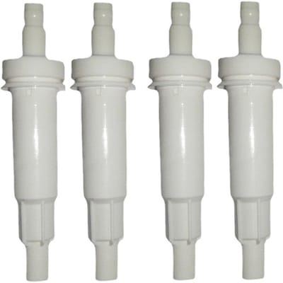 4 PCS Têtes de Pompe Distributeur de Savon Ressort Intégré Tête de Pompe à Shampooing Remplacement pour Cuisine Salle de Bain Blanc white