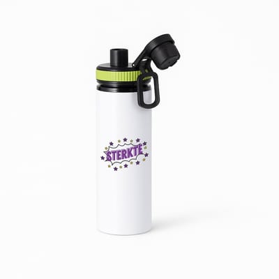 Hacebo® - Sterkte waterfles met draaidop groen - Beterschap - motivatie - beterschap cadeau - kado - moeilijke tijd - water fles - 850ML