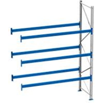 Palletstelling PR 600, aanbouwsectie, H 3600 mm, max. 1000 kg, 2 dwarssteunen