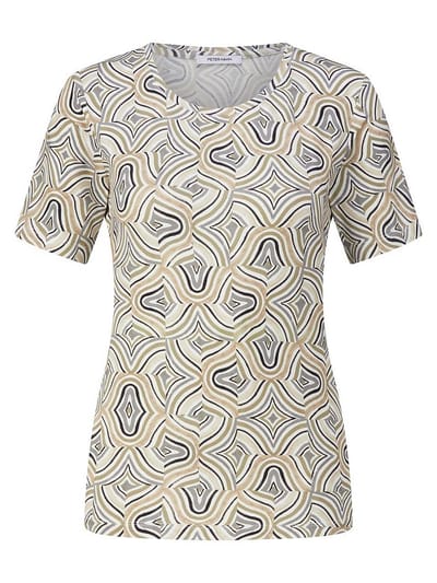 Shirt ronde hals Van Peter Hahn wit