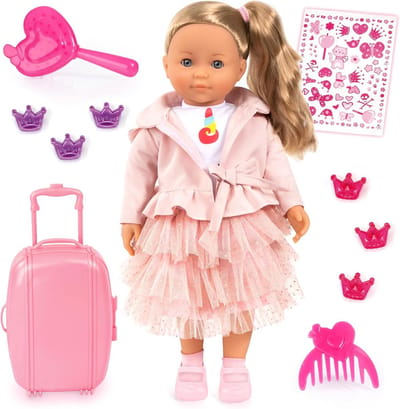 Interactieve pop - Met haar - Rollenspel stimuleren - 100 functies - 46 cm - Roze