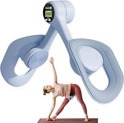 Bekkenbodemtrainer - Heupspiertrainer Dijtrainer - Spierversterking Thuis - Intelligente Tellerscherm - 35 x 24 cm - Blauw