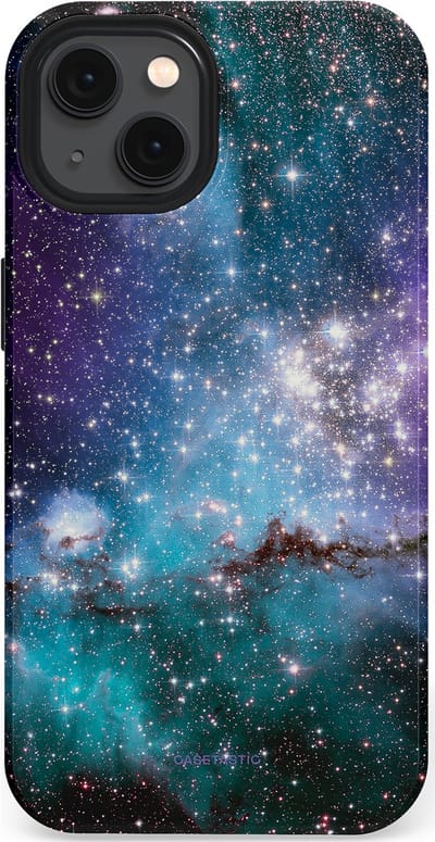 Casetastic Hoesje Geschikt voor Apple iPhone 13 Magsafe - Stijlvolle Beschermende Duo-layer Case - Nebula nachtdroom