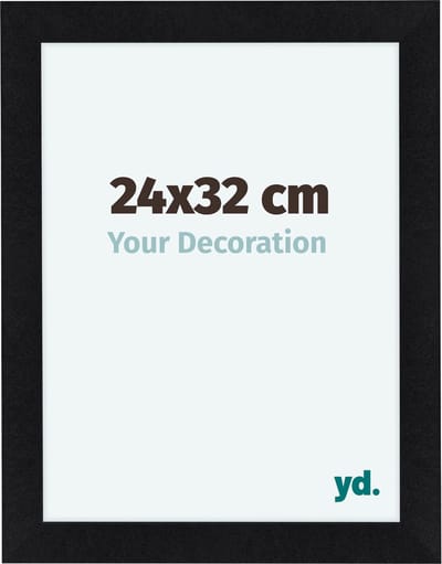 Your Decoration - Fotolijst 24x32 cm - MDF - Zwart Mat - Como