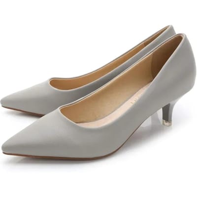 Professionele Hoge Hakken Dames Puntig Lage Opening Enkele Schoenen Zwart Slanke Hak Stewardess Formele Werkschoenen Pumps 39 grijze kleur