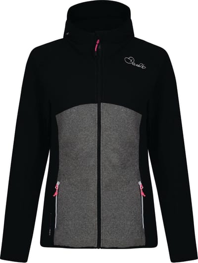 Dare2b-Demure Softshell-Sportjas-Vrouwen-MAAT L-Zwart