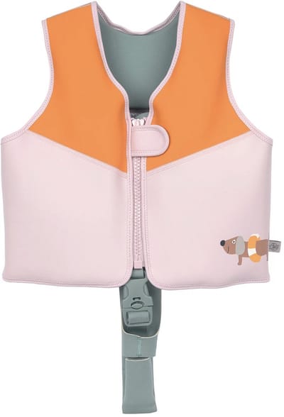 Lässig - Zwemvest - Hondje - Orange - Roze - Maat 92/98 - 2/3 jaar