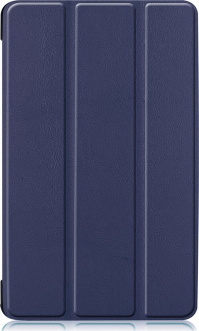 Hoesje - Geschikt voor Samsung Galaxy Tab A 8.0 (2019) - Dun & Stevig - Trifold Bookcase - Hard Cover - Hardcover Book Case - Tablet Hoes - Donkerblauw