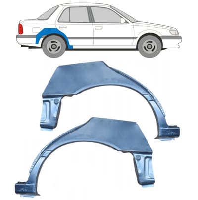 Reparatiepaneel achterspatbord voor Nissan Sunny N14 1991-1994 / Links + Rechts