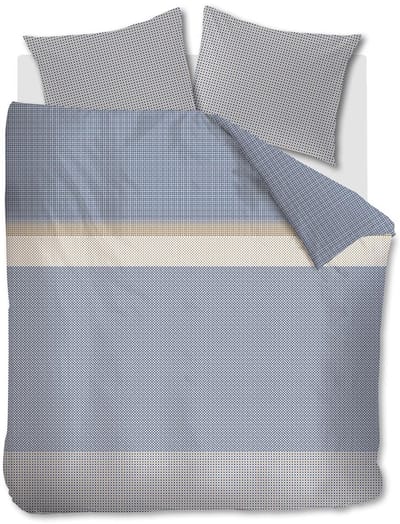 Beddinghouse Bernou dekbedovertrek - Tweepersoons - 200x200/220 - Blauw