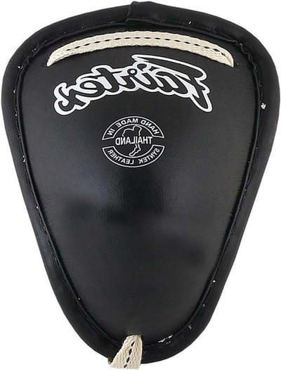 Kruisbeschermer Vechtsport - Lichaamsbescherming Kickboksen - Vechtsport Training - Metalen Beker - Maat XL - Zwart