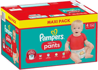 Pampers - Baby-Dry Pants - Luierbroekjes - Maat 4 (9-15 kg) - Extra Droog - 90 Luiers