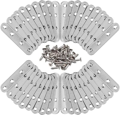 Dailygoody - Platte Hoekbeugelplaten - Roestvrijstalen Beugels