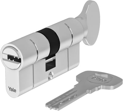 Veiligheidscilinder Euro Profiel 30/35 mm Chroom Inclusief 5 Sleutels