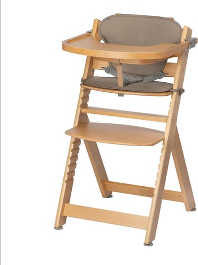 Kinderzetel - Eetstoel Baby 6 Maanden en Ouder - Kinder Eetstoel - Kinderstoel - Inklapbare Eetstoel - Hout