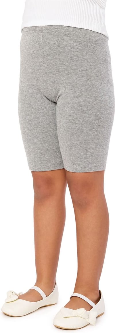 Merry Style MS-MS10-227-LE Meisjes Leggings - Sport - Vrijetijdsbroek - Kort - Katoen - Sporbroek - Yogabroek - Medium Gemêleerd - 146