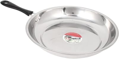 Koekenpan - Pannenkoek pan - Ontbijt maken - Comfortabel handvat - 27.5 cm - Zilver met zwart