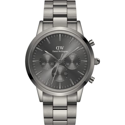 Daniel Wellington DW Watch Iconic Chronograph Link Graphite 42mm