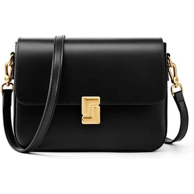 Leren tas voor dames, crossbodytas voor lente/zomer, schoudertas voor dames, tofu tas, kleine vierkante tas, leren tas zwart