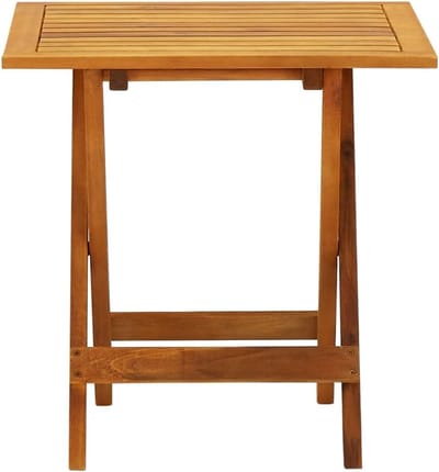 Bistrotafel Hout - Klaptafel Tuin - Buiten Zitten - Weerbestendig Acaciahout - 46 x 46 x 47 cm - Bruin