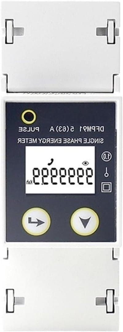 Slimme Energiemeter - Energie Verbruiksmeter - Energie Meten - RS485 MODBUS - Onder 63A - Grijs