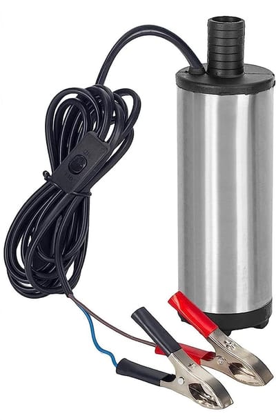 Dailygoody - Diesel Pomp - Onderwater Brandstofpomp - Efficiënte 12V Pomp tot 30L/min - Compact en Krachtig - Voor Diesel en Brandstof - Gebruiksvrien